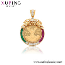 33072 Moda liga de cobre jóias estilo mexicano sintético pingente de zircão cúbico